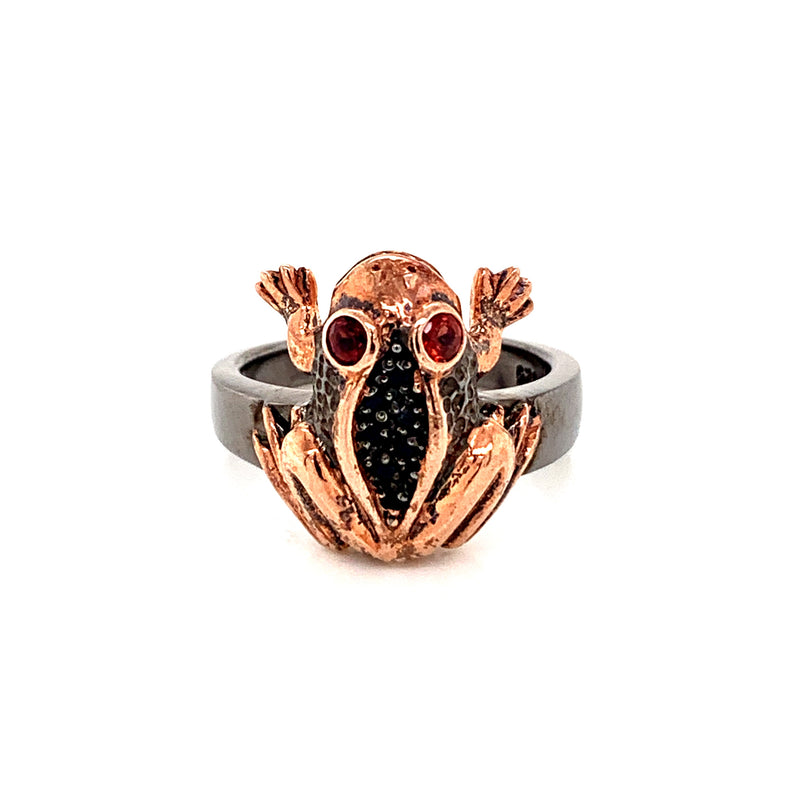 Lucky Frog 925 Silver Ring