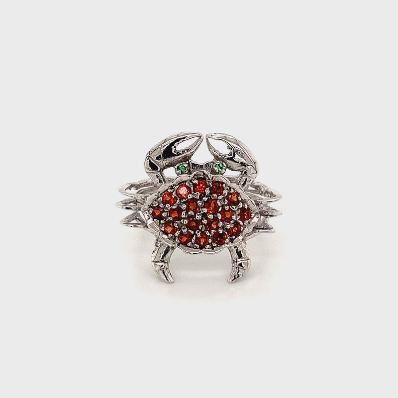 Lucky Crab Silver 925 Ring