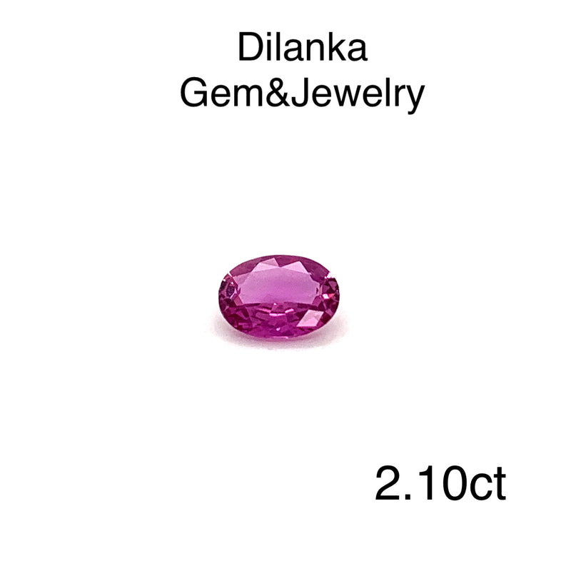 Pink Sapphire Origin Sri Lanka (Ceylon) 2.10ct
