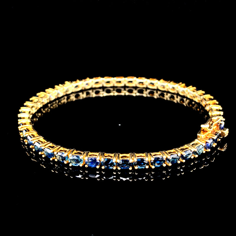 Natural Blue Sapphire  Bracelet
