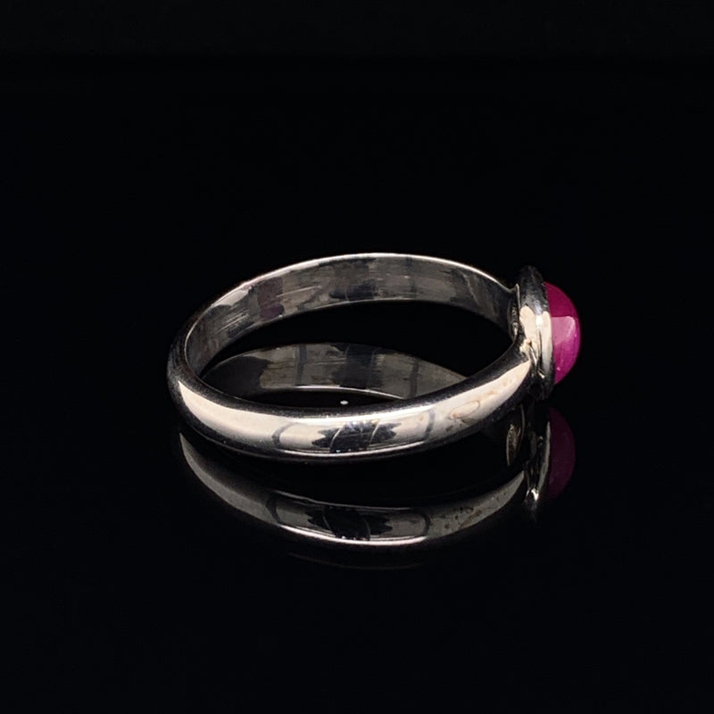 Burmese Ruby 925 Silver Ring