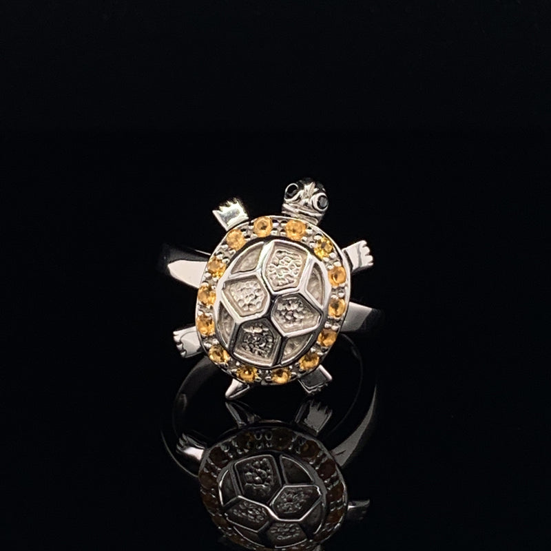 Lucky Turtle 925 Silver Ring