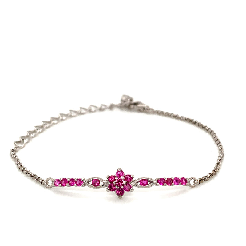 Ruby 925 Silver Bracelet