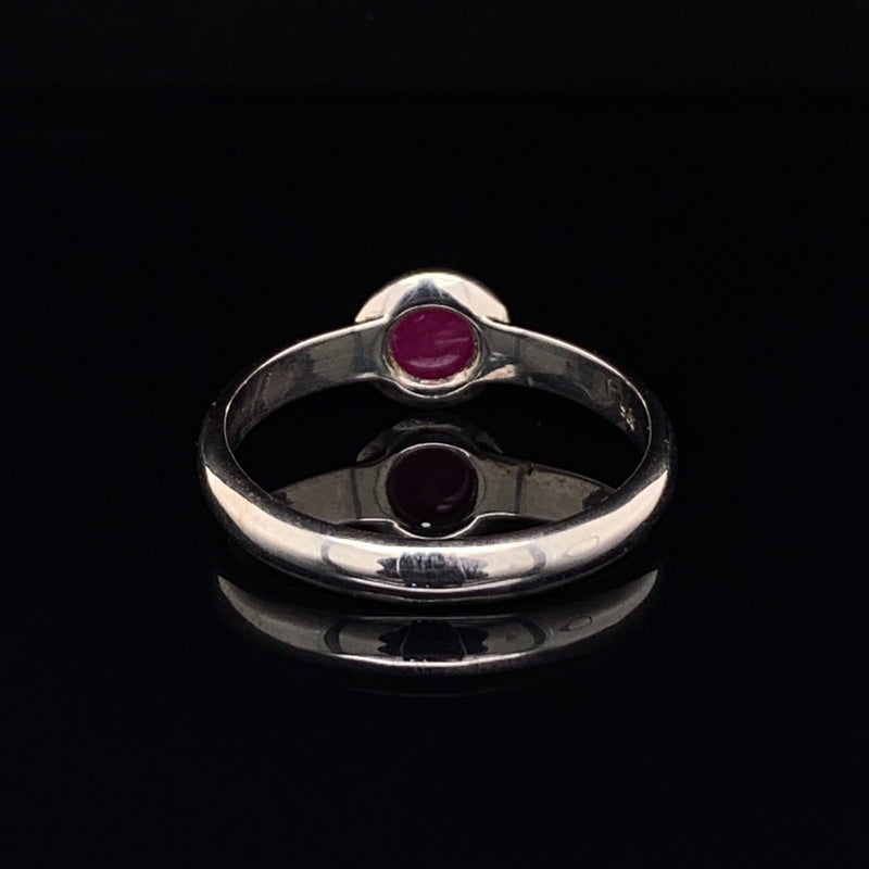 Burmese Ruby 925 Silver Ring