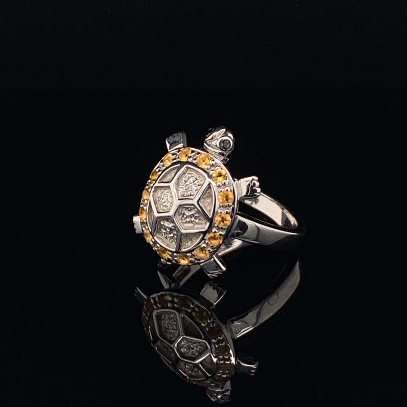 Lucky Turtle 925 Silver Ring
