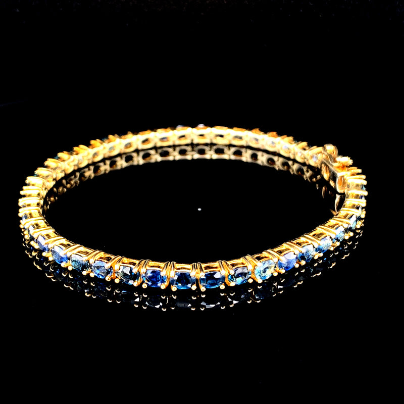 Natural Blue Sapphire  Bracelet