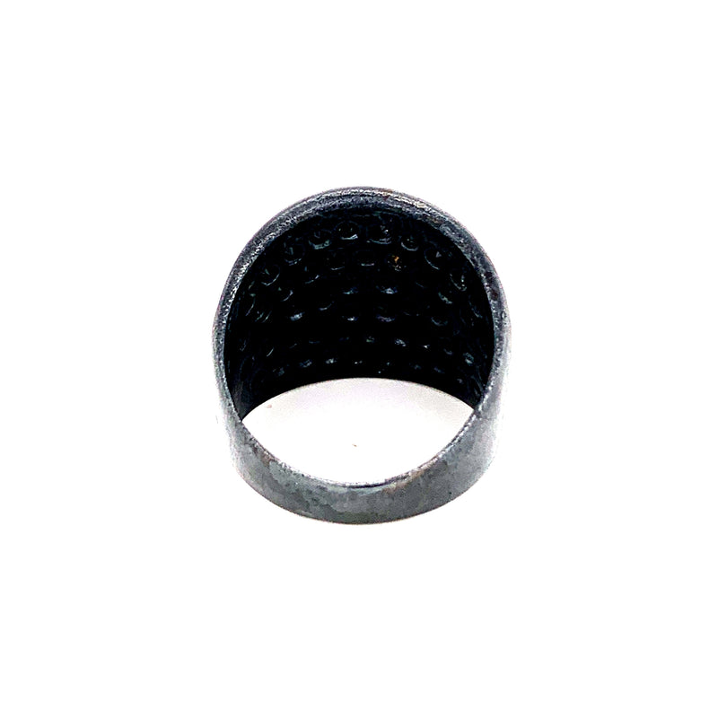 Black Spinel 925 Silver Ring