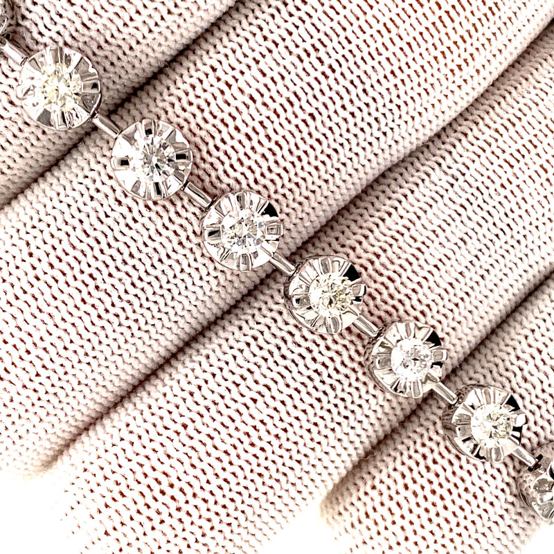 18K White Gold Diamond Fashion Bracelet