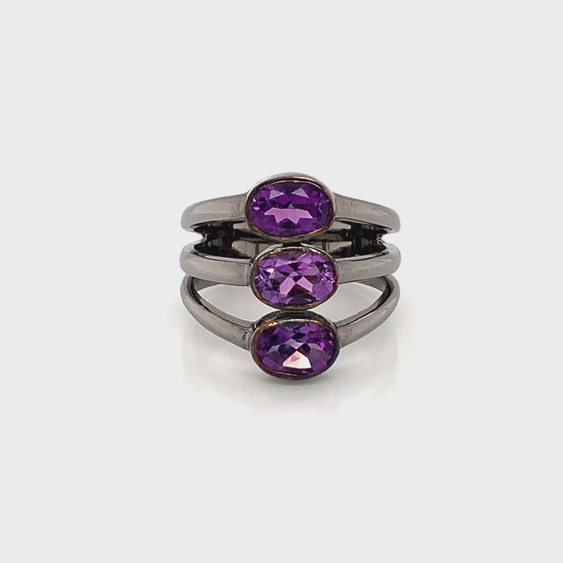 Amethyst 925 Silver Ring