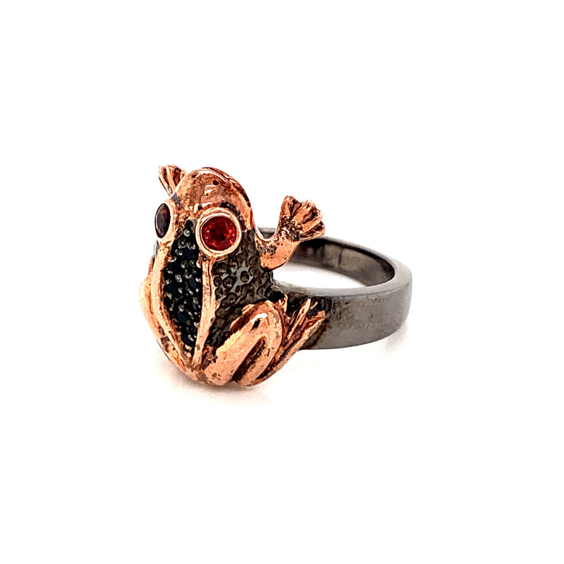 Lucky Frog 925 Silver Ring