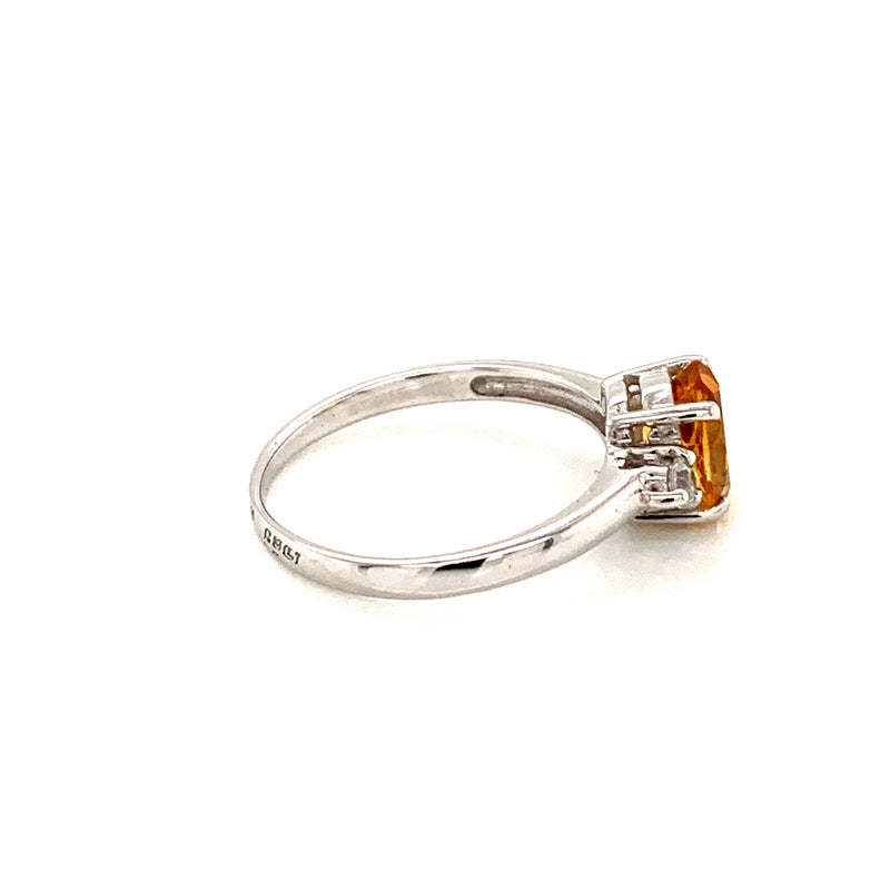 Citrine 925 Silver Ring2