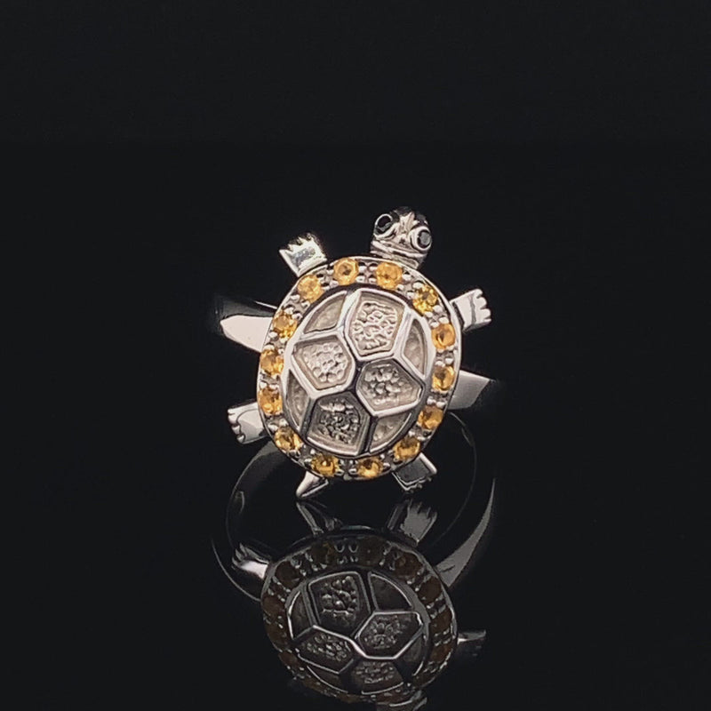 Lucky Turtle 925 Silver Ring