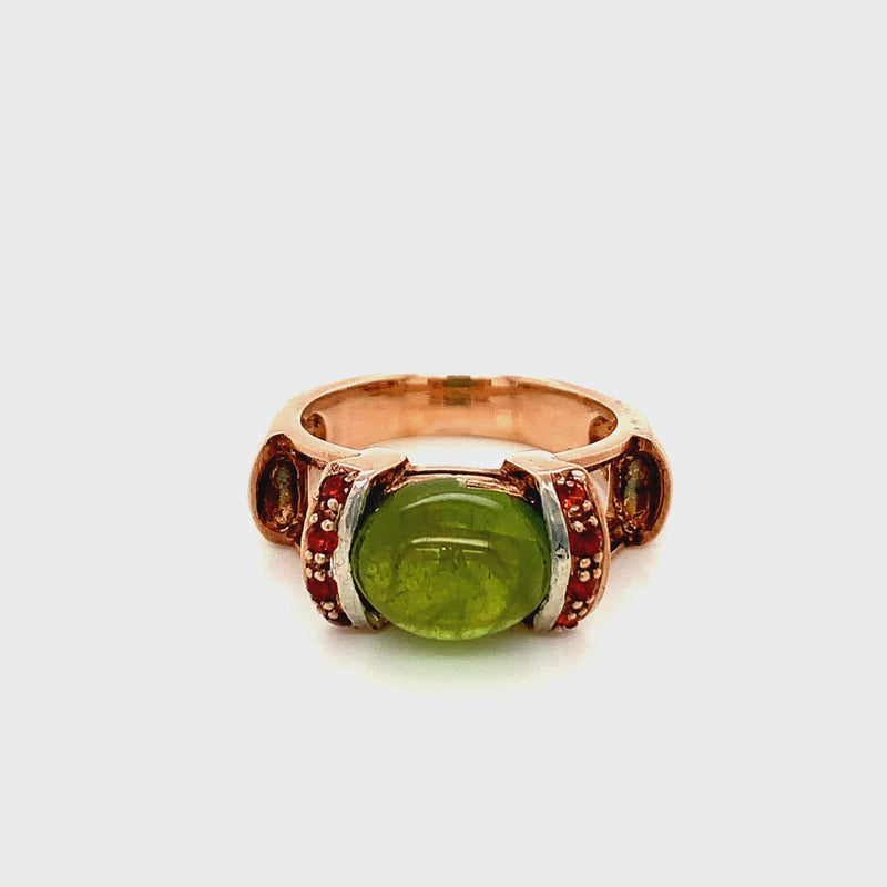 Peridot Silver Ring