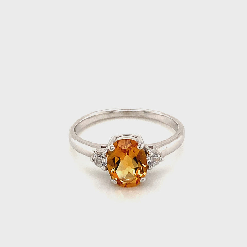 Citrine 925 Silver Ring4