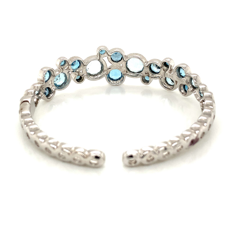 Blue Topaz 925 Silver Bracelet