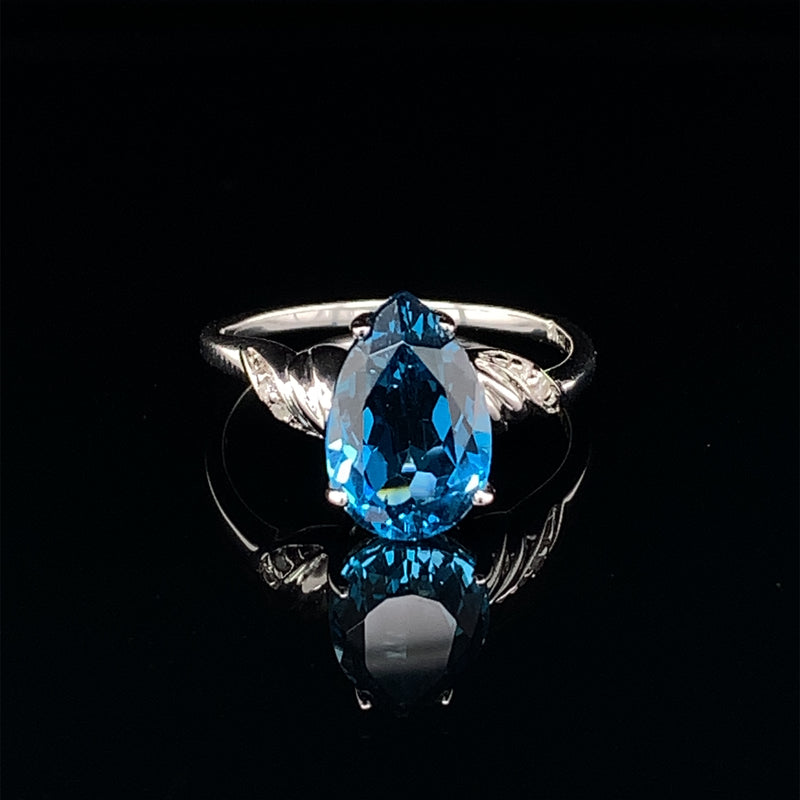 London Blue Topaz 925 Silver Ring