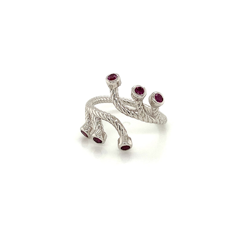 Rhodolite Garnet 925 Silver Ring