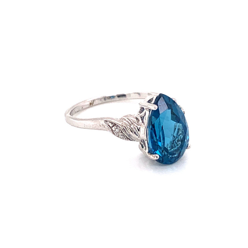 Blue topaz 925 silver Ring