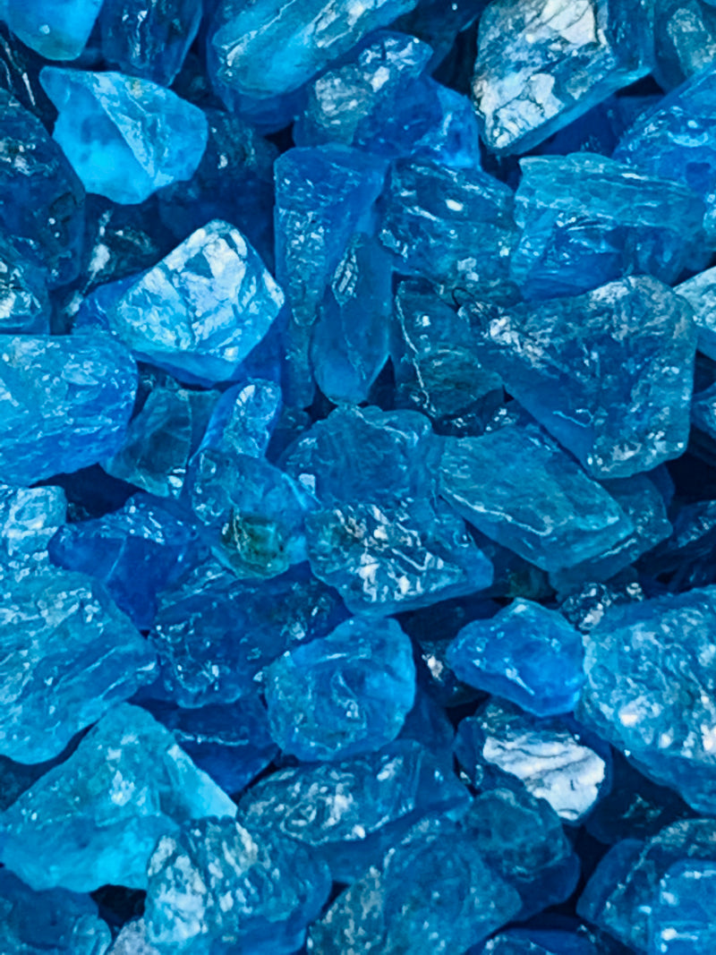 Neon Blue Apatite Rough