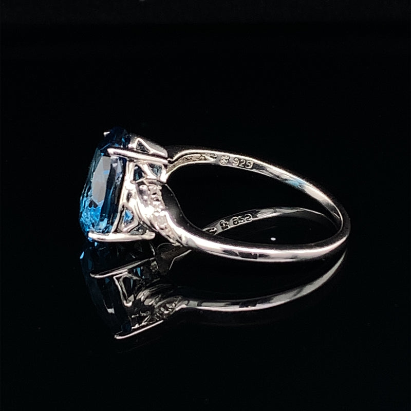 London Blue Topaz 925 Silver Ring