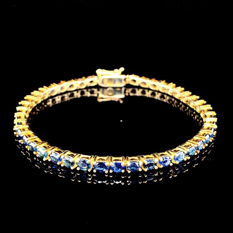 Natural Blue Sapphire  Bracelet