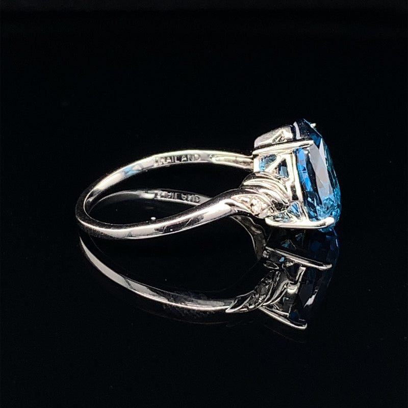 London Blue Topaz 925 Silver Ring