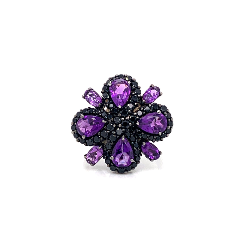 Amethyst Setting With Blake Spinal 925 Silver Ring