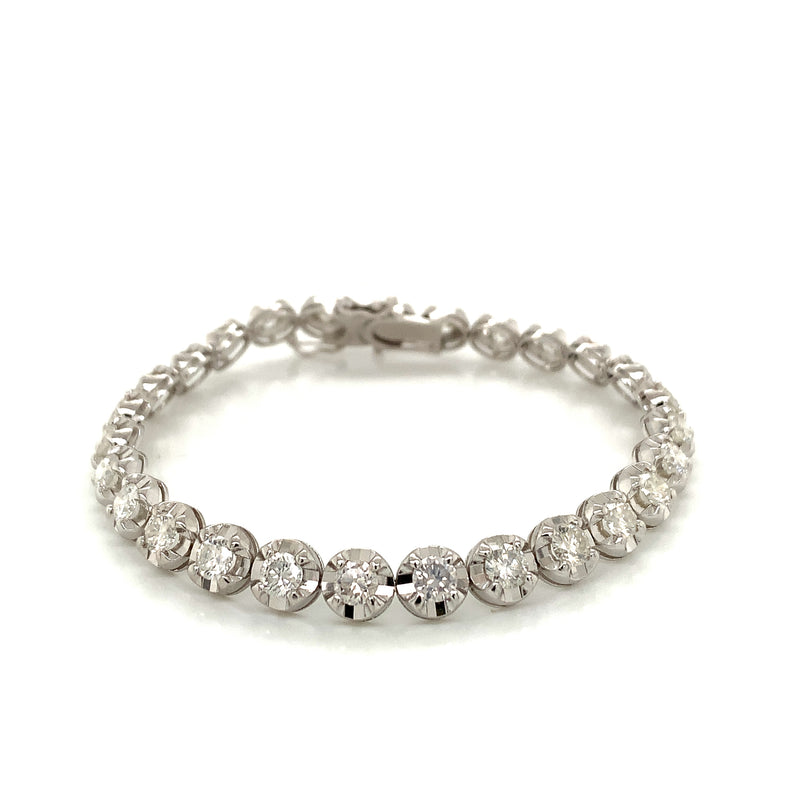 Diamond Bracelet 18K White Gold