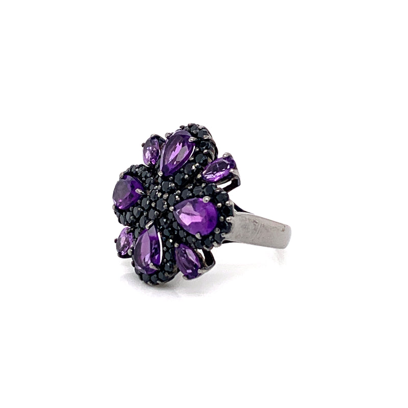 Amethyst Setting With Blake Spinal 925 Silver Ring