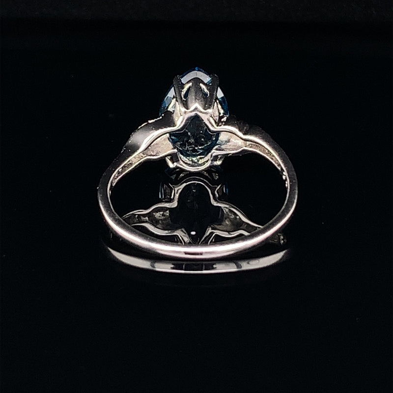 London Blue Topaz 925 Silver Ring