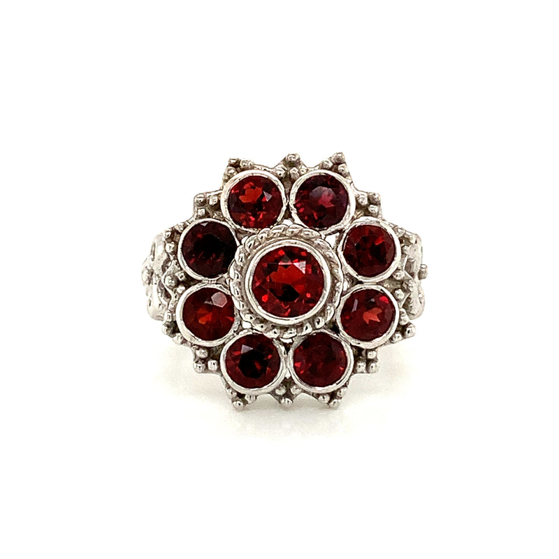 Rhodolite Garnet 925 Silver Ring