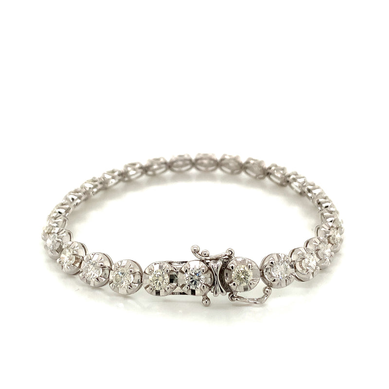 Diamond Bracelet 18K White Gold