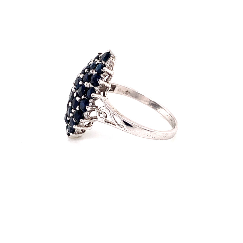 Blue sapphire 925 Silver Ring