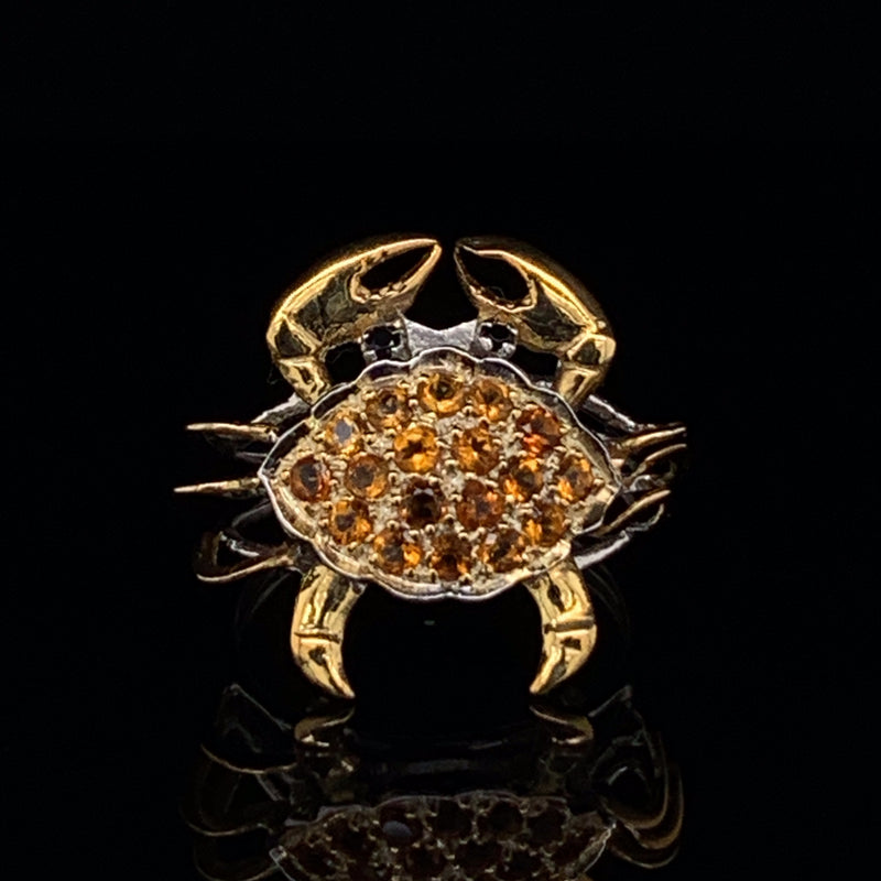 Lucky Crab 925 Silver Ring
