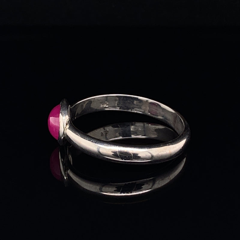 Burmese Ruby 925 Silver Ring