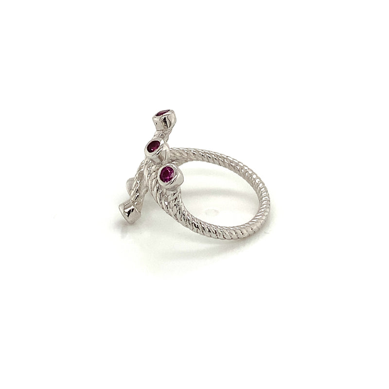 Rhodolite Garnet 925 Silver Ring