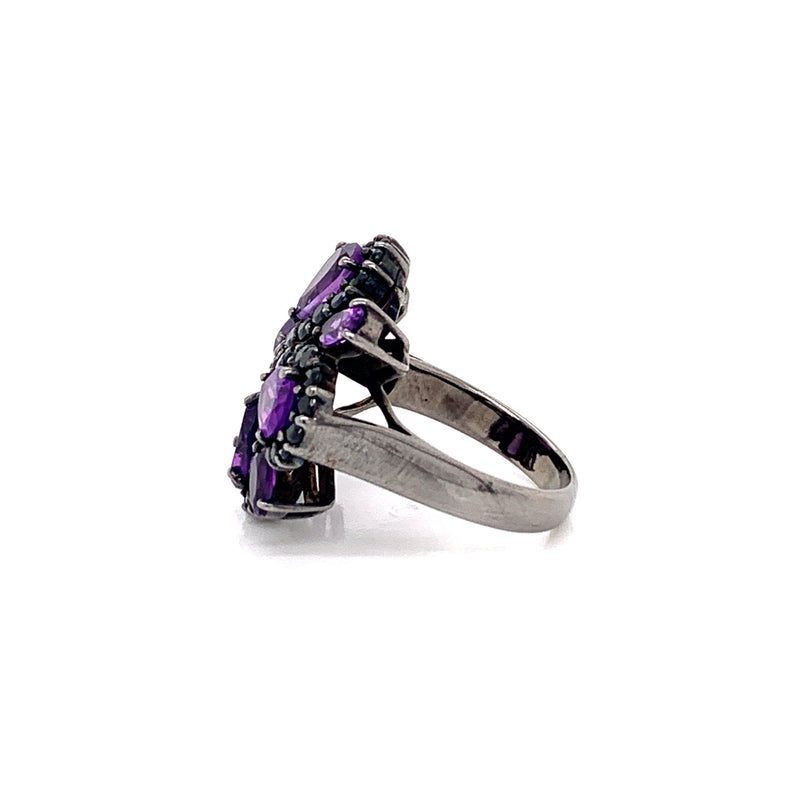 Amethyst Setting With Blake Spinal 925 Silver Ring