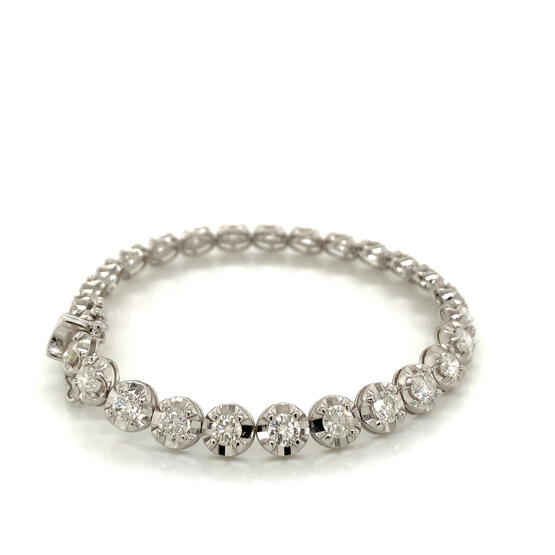 Diamond Bracelet 18K White Gold