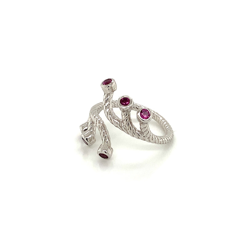 Rhodolite Garnet 925 Silver Ring