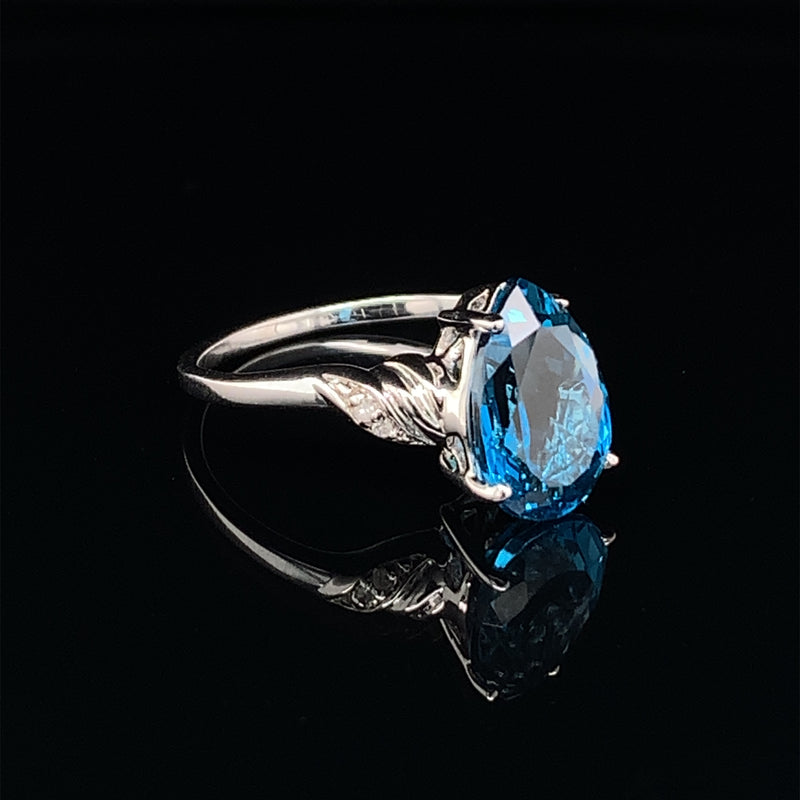 London Blue Topaz 925 Silver Ring