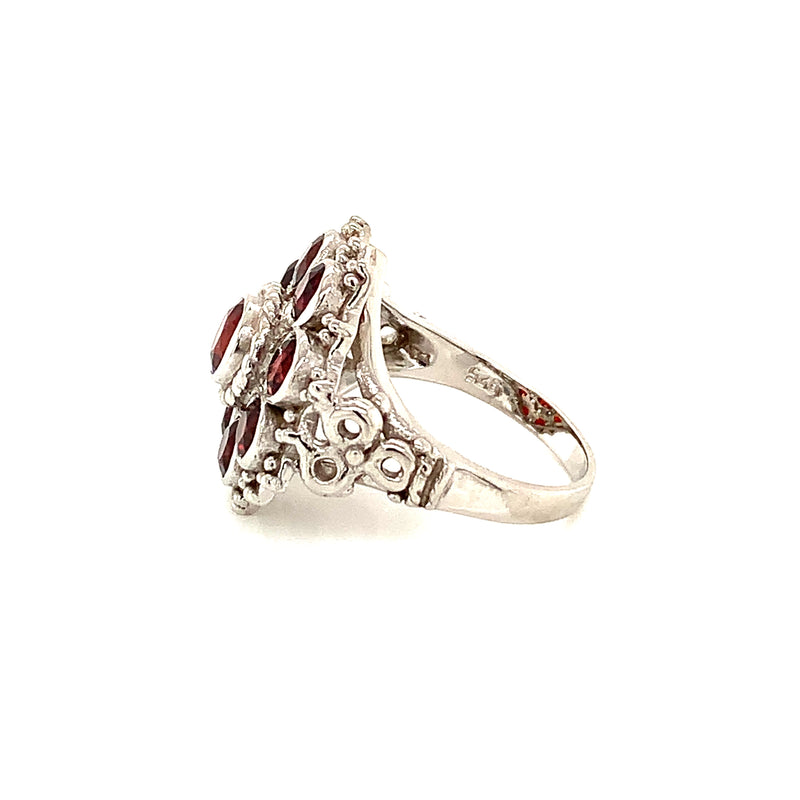 Rhodolite Garnet 925 Silver Ring