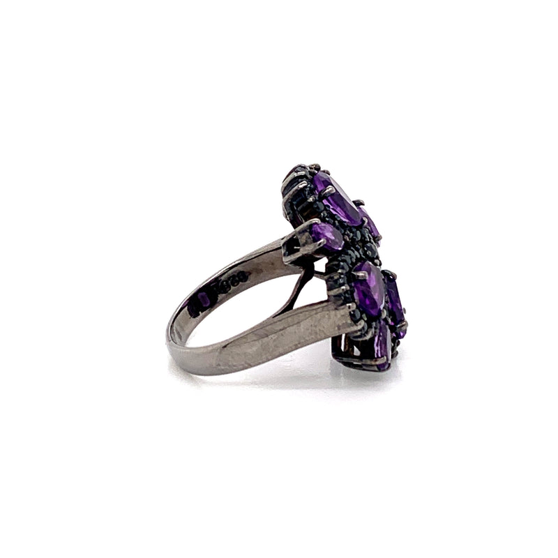 Amethyst Setting With Blake Spinal 925 Silver Ring