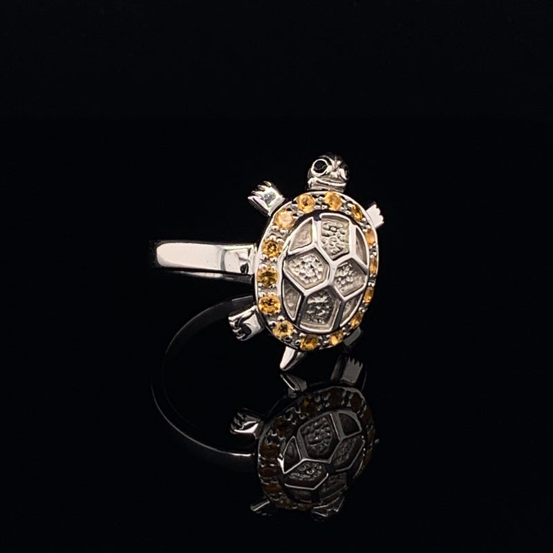 Lucky Turtle 925 Silver Ring