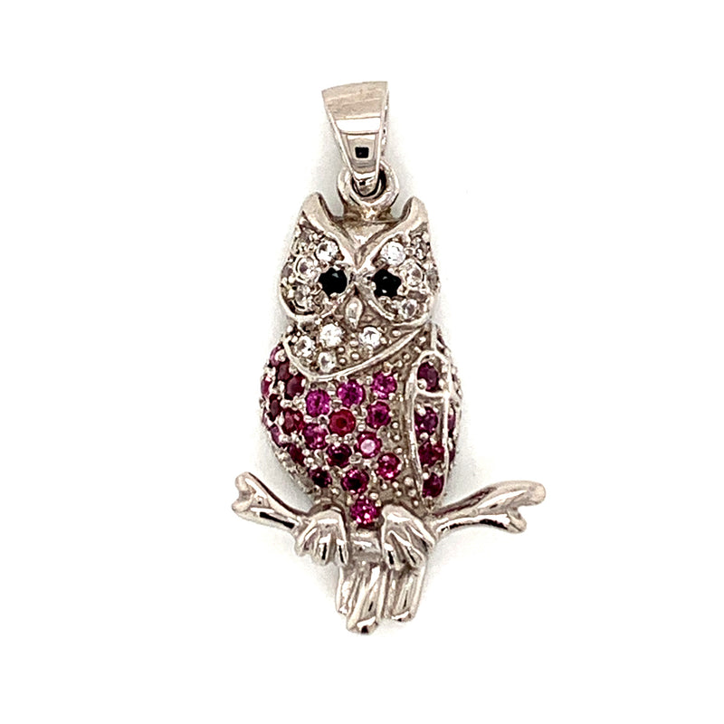 Rodalite Gneart / Black Spinel 925 Silver  Pendant