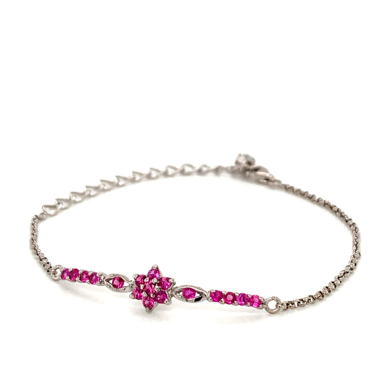 Ruby 925 Silver Bracelet