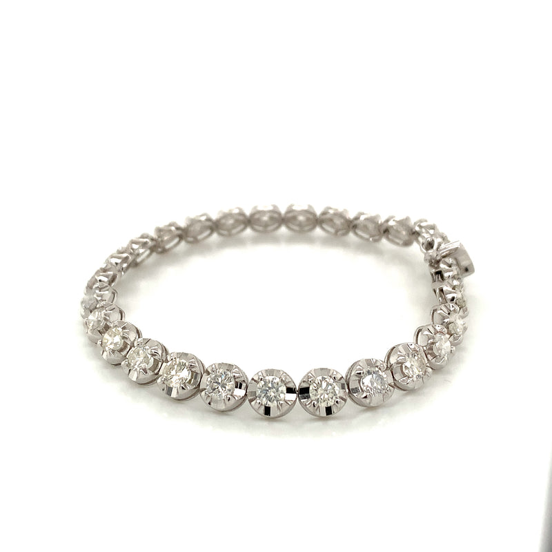 Diamond Bracelet 18K White Gold